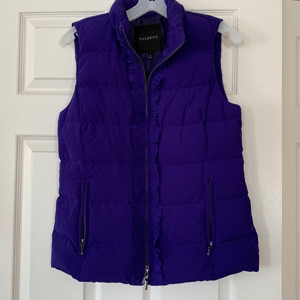 Rich purple Talbots puffer vest (S)